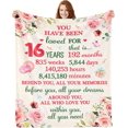 thumbnail image 1 of 16th Birthday Gifts for Girls - Sweet 16 Gifts for Girls - 60"X50" Blanket - Gifts for 16 Year Old Girl- Gifts for Daughter Bestie Sister- 16th Birthday Gift Ideas - 16th Bday Decor, 1 of 5