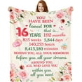 thumbnail image 1 of 16th Birthday Gifts for Girls - Sweet 16 Gifts for Girls - 60"X50" Blanket - Gifts for 16 Year Old Girl- Gifts for Daughter Bestie Sister- 16th Birthday Gift Ideas - 16th Bday Decor, 1 of 5