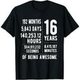 thumbnail image 1 of 16th Birthday Idea For Boys & Girls Funny 16 Years Old T-ShirtMen and women, Black T-shirt, size: Extra large, 1 of 4