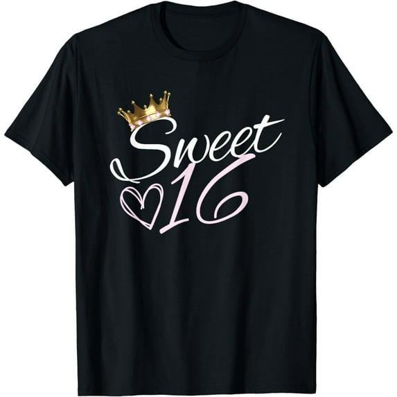 16th Birthday Sweet Sixteen -16 Years Old Girl Birthday T-Shirt