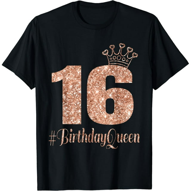 16th Birthday Teen Sweet Sixteen 16 Rose T-Shirt