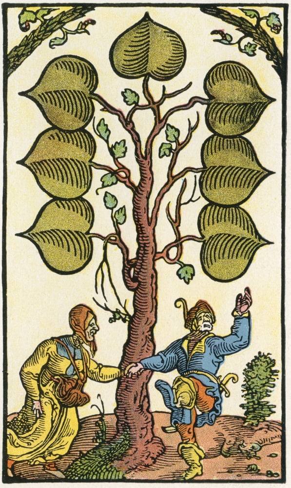 16th century German playing card From Illustrierte Sittengeschichte vom Mittelalter bis zur Gegenwart by Eduard Fuchs published 1909 Canvas Art - Ken Welsh Design Pics (20 x 36)