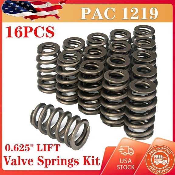 16x 1219 Drop Valve Spring Kit Set - .625" Lift For GM all LS Engines GEN 6.2L