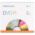 thumbnail image 1 of Memorex 16x Dvd-r Media - 4.7gb - 120mm Standard - 5 Pack Slim Jewel Case (MEM05655), 1 of 2