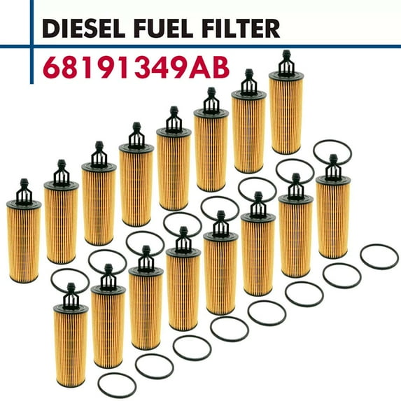 16x Oil Filter 68191349AB For Chrysler 300 Dodge Durango Jeep Grand Cherokee