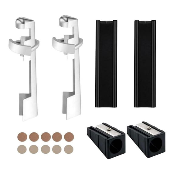 16x Pool Cue Repair Billiard Cues Repair Pool Cue Tip Shaping Professional Snooker Cue Tip Repair Set for Billiards Enthusiasts Black