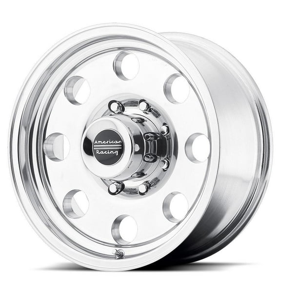 American Racing Baja, 16x10 Wheel with 8 on 6.5 Bolt Pattern - Polished - AR1726182 Wheel Rim