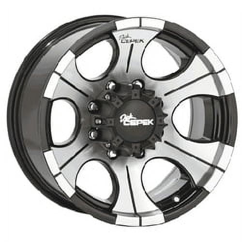 16x10 Dick Cepek DC-2 Machined with Gloss Black Wheel 8x170 (-25mm