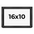 thumbnail image 1 of 16x10 Frame Black Charcoal Grey Wood Textured Picture Frame | 0.75 Inch Moulding Width | Gunmetal, 1 of 8