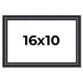 thumbnail image 1 of 16x10 Frame Black Real Wood Picture Frame Width 1.25 inches | Interior Frame Depth 0.5 inches |, 1 of 8