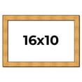thumbnail image 1 of 16x10 Frame Gold Rustic Solid Wood Picture Frame | 1.25 Inch Wide Moulding | Rustique Gold, 1 of 8