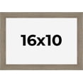 thumbnail image 1 of 16x10 Frame Gray Barnwood Rustic Solid Wood Picture Frame | 1.5 Inch Moulding Width | Includes UV, 1 of 8