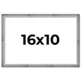 thumbnail image 1 of 16x10 Frame Silver Grey Distressed Solid Wood Picture Frame | 0.75 Inch Moulding Width | Interior, 1 of 8