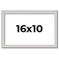 thumbnail image 1 of 16x10 Frame Silver Inner Slope Bevel Picture Frame | 1 Inch Moulding Width | 0.75 Inch Rabbet Depth, 1 of 8