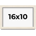 thumbnail image 1 of 16x10 Shadow Box Frame White | 1.125 Inches Deep Real Wood Rustic Shadowbox Display Frame | UV, 1 of 5