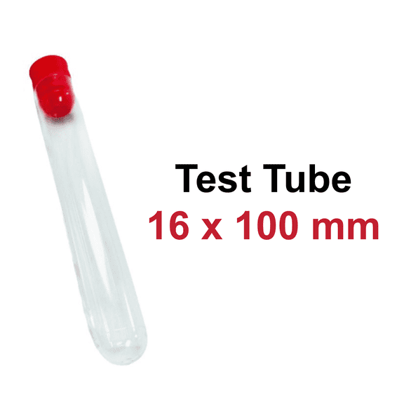 16x100mm PS test tube-1 Pack (1000 Pcs)