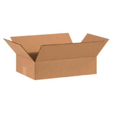 75 Pack 16x10x4 Corrugated Cardboard Boxes – 32ECT, Single Wall, Kraft – Apex Packaging