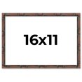thumbnail image 1 of 16x11 Frame Brown Bamboo with Dark Coffee/Walnut Finish | Solid Wood Picture Frame Width 0.75, 1 of 8