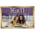 thumbnail image 1 of 16x11 Frame Gold Bronze Solid Wood Picture Frame Width 0.75 Inches | Interior Frame Depth 0.5, 1 of 8