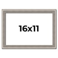 thumbnail image 1 of 16x11 Frame Grey Real Wood Picture Frame Width 1.25 inches | Interior Frame Depth 0.5 inches | Hans, 1 of 8