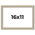 thumbnail image 1 of 16x11 Frame Grey Solid Wood Picture Frame Width 1 Inches | Interior Frame Depth 0.5 Inches |, 1 of 8