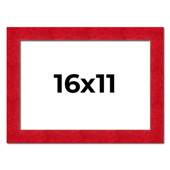 16x11 Frame Red Burl Solid Wood Picture Frame Width 1.75 Inches | Interior Frame Depth 0.5 Inches |