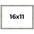 thumbnail image 1 of 16x11 Frame Silver Picture Frame - Complete Modern Photo Frame Includes UV Acrylic Shatter Guard, 1 of 8