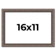 thumbnail image 1 of 16x11 Frame Silver Real Wood Picture Frame Width 1.25 Inches | Interior Frame Depth 0.5 Inches |, 1 of 8