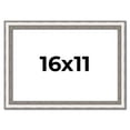thumbnail image 1 of 16x11 Frame Silver Real Wood Picture Frame Width 1.25 Inches | Interior Frame Depth 0.5 Inches |, 1 of 8