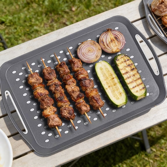 16x11 Inch Serving Tray Set 3 Pack Non Slip Lap Board with Grip Handles Dishwasher Safe Plastic for Food Tea Breakfast in Bed