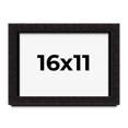thumbnail image 1 of 16x11 Shadow Box Black Solid Wood Display Picture Frame | 1 Inch Rabbet Depth | | 1.375 Inch, 1 of 4