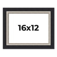 thumbnail image 1 of 16x12 Frame Black Real Wood Picture Frame Width 2.25 Inches | Interior Frame Depth 0.5 Inches |, 1 of 8