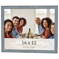 thumbnail image 1 of 16x12 Frame Blue Scuffed Farm Board Solid Wood Picture Frame Width 0.75 Inches | Interior Depth 0.5, 1 of 8