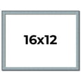 thumbnail image 1 of 16x12 Frame Blue Scuffed Farm Board Solid Wood Picture Frame Width 0.75 Inches | Interior Depth 0.5, 1 of 8