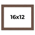 thumbnail image 1 of 16x12 Frame Brown Farmhouse Solid Wood Picture Frame Width 1.5 Inches | Interior Frame Depth 0.5, 1 of 8