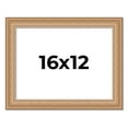 thumbnail image 1 of 16x12 Frame Charleston Honey Brown Solid Wood Picture Frame Width 1.75 Inches | Interior Depth 0.5, 1 of 8