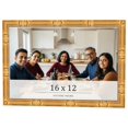 thumbnail image 1 of 16x12 Frame Gold Bamboo Solid Wood Picture Frame | 1 Inch Moulding Width | Interior Frame Depth, 1 of 8