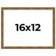thumbnail image 1 of 16x12 Frame Gold Kingsley Distressed Solid Wood Picture Frame Width 0.75 Inches | Interior Frame, 1 of 8
