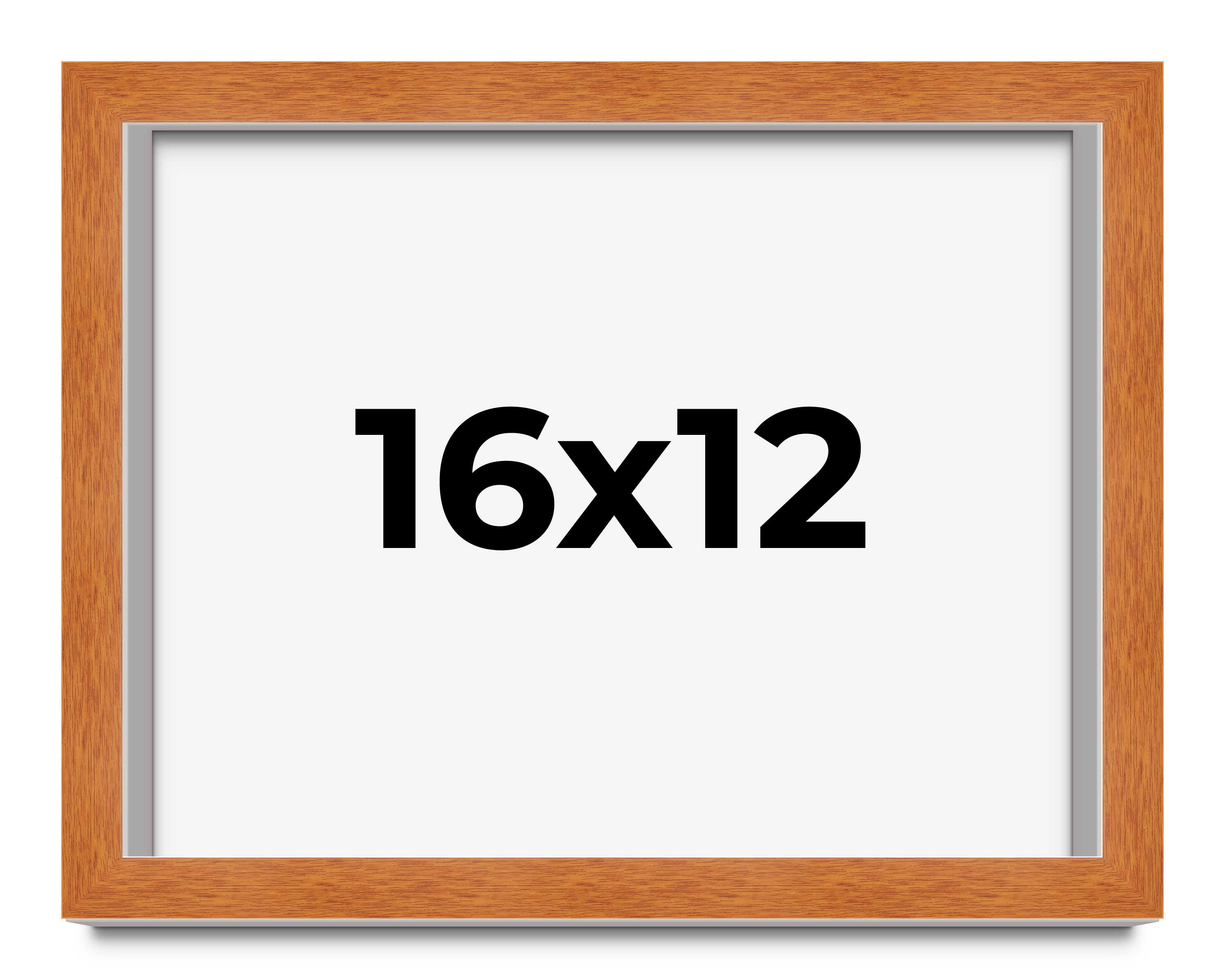 16x12 Frame Honey Pecan Brown Picture Frame - Modern Photo Frame ...
