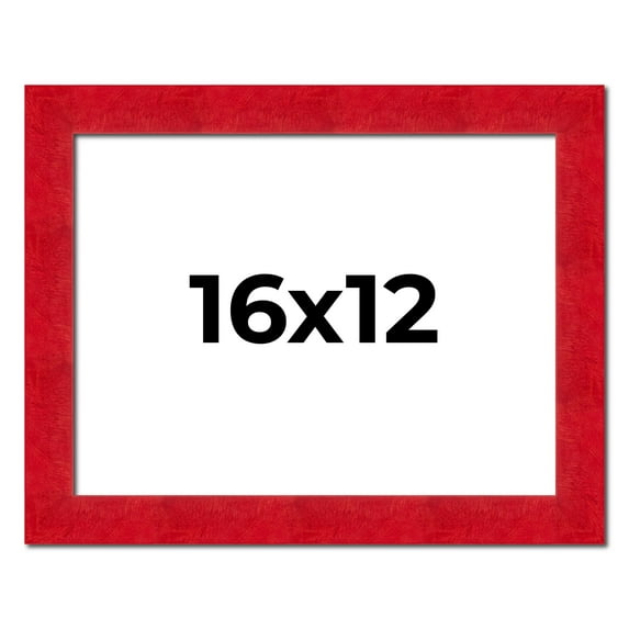 16x12 Frame Red Burl Solid Wood Picture Frame Width 1.75 Inches | Interior Frame Depth 0.5 Inches |