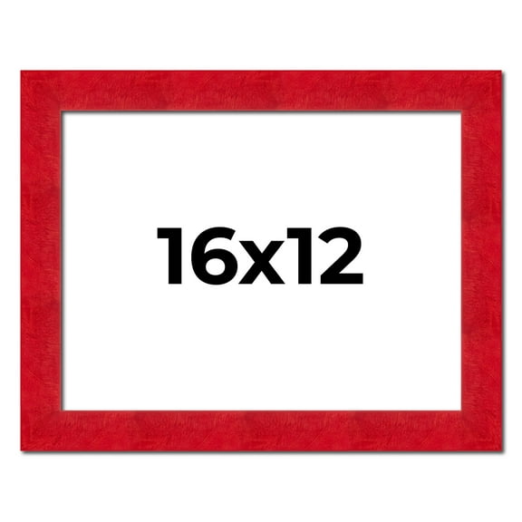 16x12 Frame Red Burl Solid Wood Picture Frame Width 1.75 Inches | Interior Frame Depth 0.5 Inches |