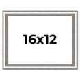 thumbnail image 1 of 16x12 Frame Silver Real Wood Picture Frame Width 1.25 Inches | Interior Frame Depth 0.5 Inches |, 1 of 8
