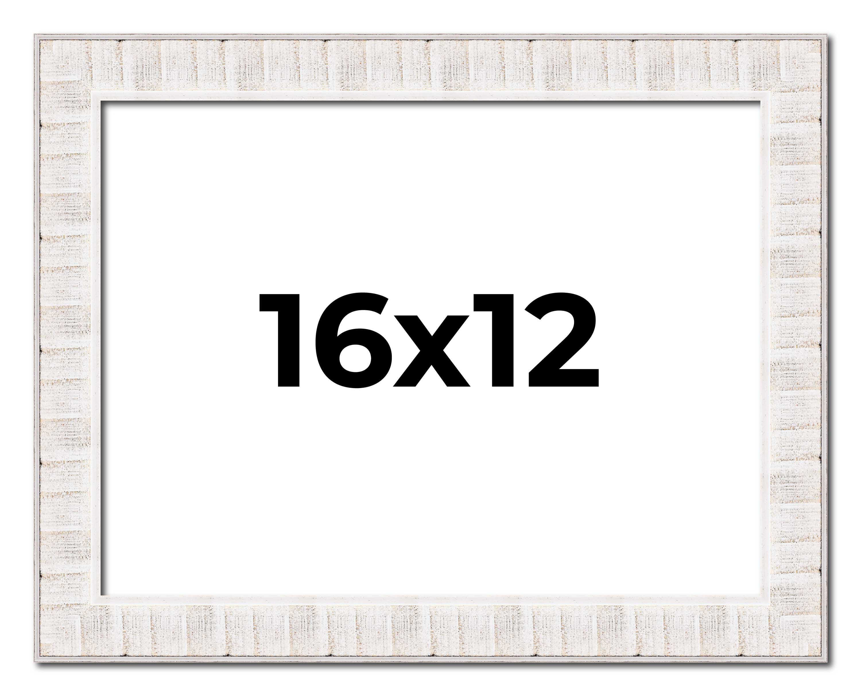 16x12 Frame White Sonoma Rustic Wood Picture Frame Inch