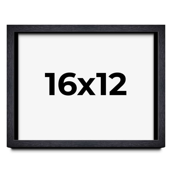 16x12 Shadow Box Frame Black | 1 Inches Deep Real Wood Farmhouse ...