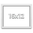 thumbnail image 1 of 16x12 Shadow Box High Gloss White Display Frame | 1.625 Inches Deep | 1 Inch Moulding Width | Solid, 1 of 4