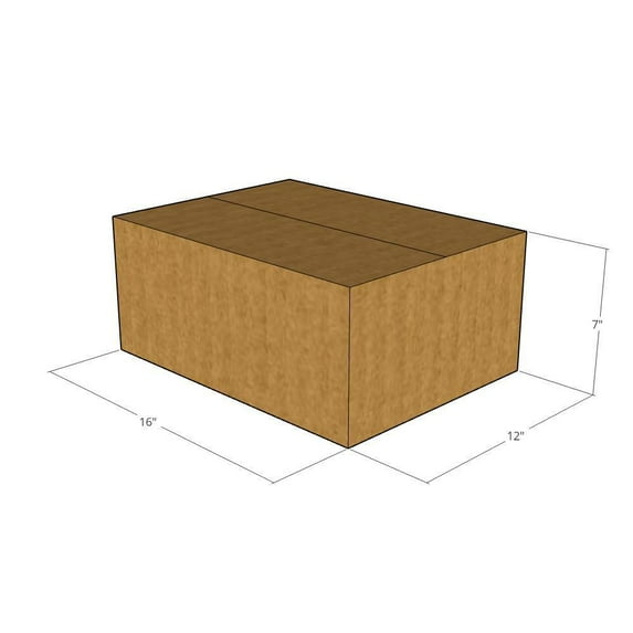 16x12x7 - 32 ECT Corrugated Boxes -New for Moving or Shipping Needs