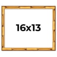 thumbnail image 1 of 16x13 Frame Gold Bamboo Solid Wood Picture Frame | 1 Inch Moulding Width | Interior Frame Depth, 1 of 8