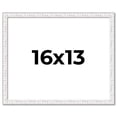 thumbnail image 1 of 16x13 Frame White Real Wood Picture Frame Width 0.75 inches | Interior Frame Depth 0.5 inches |, 1 of 8