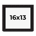 thumbnail image 1 of 16x13 Shadow Box Black Solid Wood Display Picture Frame | 1 Inch Rabbet Depth | | 1.375 Inch, 1 of 4