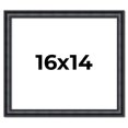 thumbnail image 1 of 16x14 Frame Black Real Wood Picture Frame Width 1.25 inches | Interior Frame Depth 0.5 inches |, 1 of 8